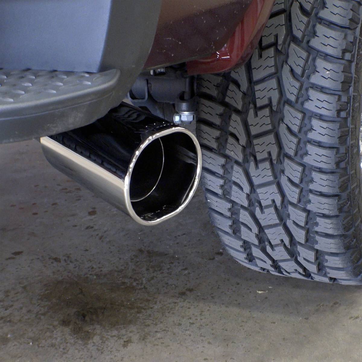 Monster Exhaust System 5-inch Single Exit Chrome Tip 2020-2022 Chevy/GMC 2500/3500 Duramax 6.6L L5P Banks Power