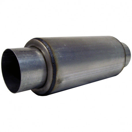 MBRP T304 Stainless Steel Resonator; 4 Inlet Outlet; 12 Body; 6 OD; 18 Overall Length R1009
