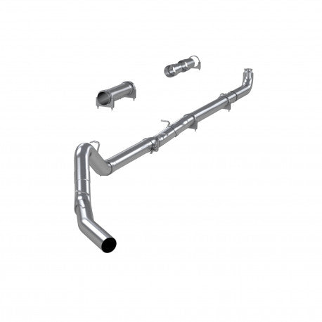 MBRP 2001 2007 Chevrolet GMC 2500 3500 Duramax Classic EC CC T409 Stainless Steel 4 Cat Back Single Side - No Muffler S6004SLM