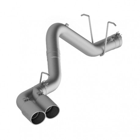 MBRP 2011 2019 Chevrolet GMC 2500 3500 Duramax Aluminized Steel 4 Filter Back Dual Outlet Single Side S6033AL