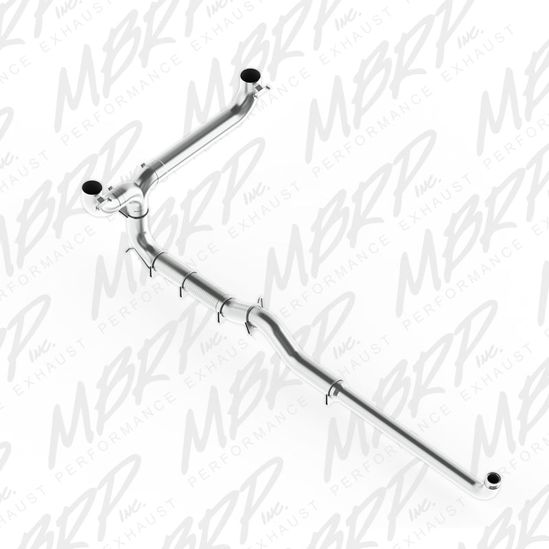 MBRP 2001 2007 Chevrolet GMC Duramax 5 Down Pipe Back Dual SMOKERS (incl. front pipe) AL S8008AL