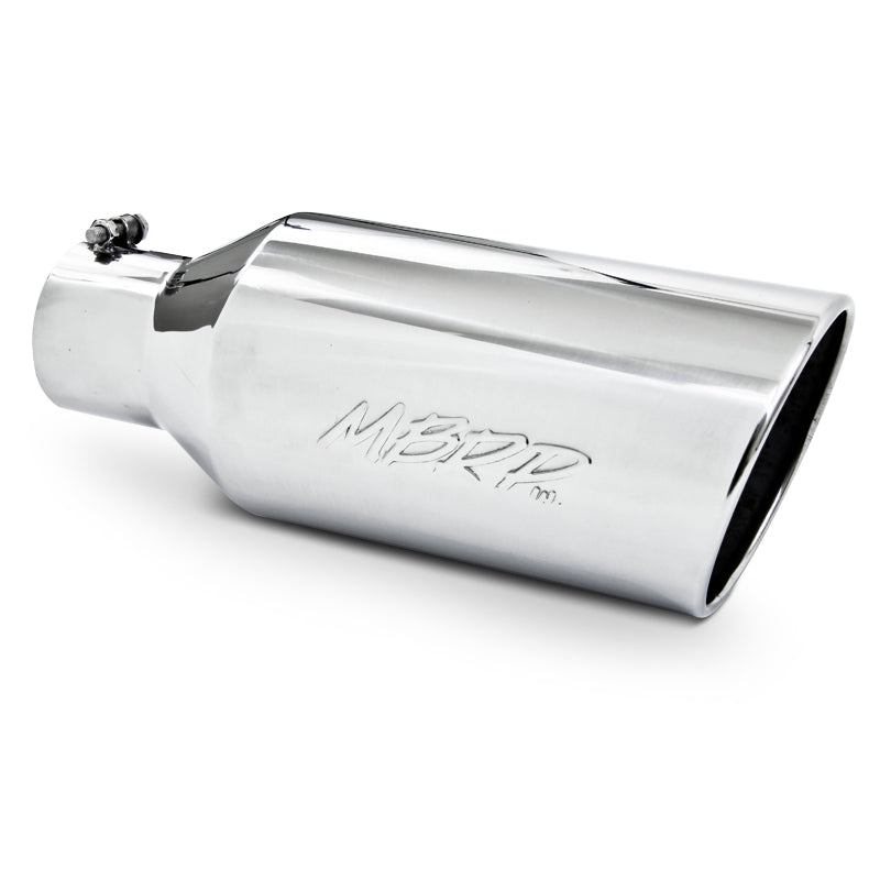 MBRP T304 Stainless Steel Tip; 7 OD; Rolled End; 4 ID; 18 length T5126