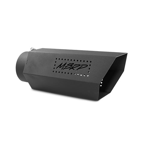 MBRP Black Coated Hex Tip; 5 ID ; 6 OD; 16 length ; No Logo Plate T5167BLK