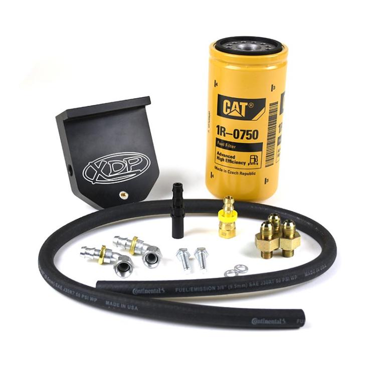 2010-2018 6.7L XDP Fuel Filter Adapter With CAT 1R-0750 Filter XD381