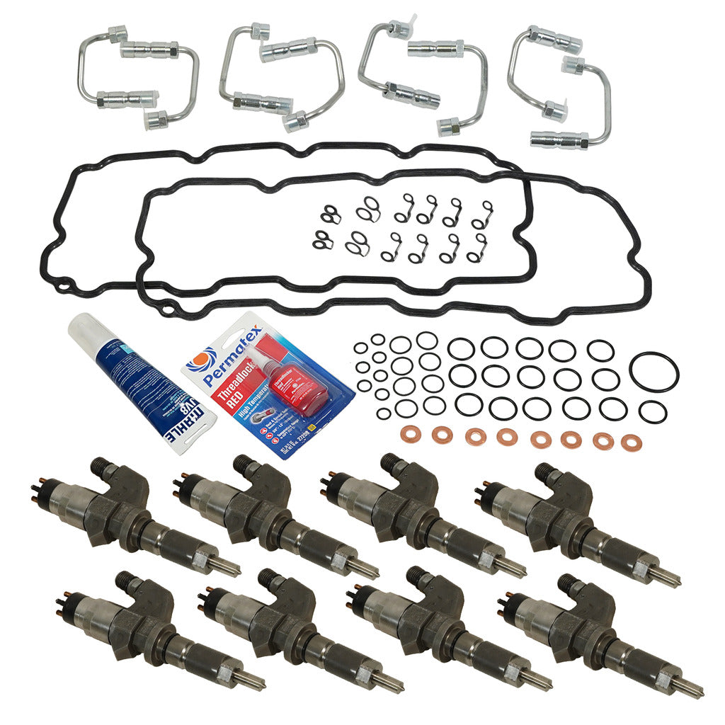 INJECTORS & INSTALL KIT CHEVY/GM 6.6L DURAMAX LB7 2001-2004