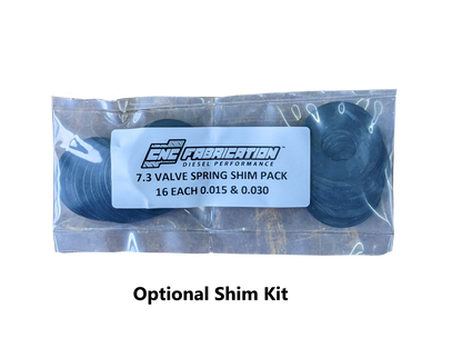 94.5-03 7.3L Ford Powerstroke CNC Fabrication Stage 2 Bee Hive Valve Spring Kit With Spring Shims