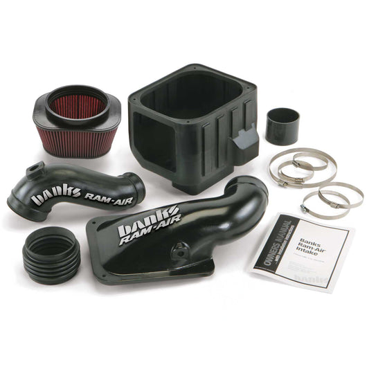 Ram-Air Cold-Air Intake System Oiled Filter 01-04 Chevy/GMC 6.6L LB7 Banks Power