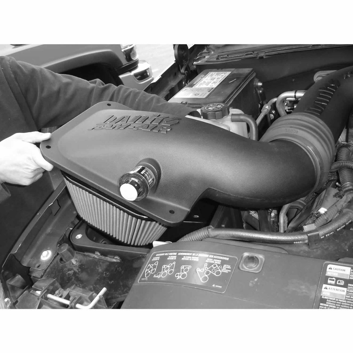 Ram-Air Cold-Air Intake System Dry Filter 04-05 Chevy/GMC 6.6L LLY Banks Power