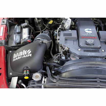 Ram-Air Cold-Air Intake System Oiled Filter 07-09 Dodge 6.7L Banks Power