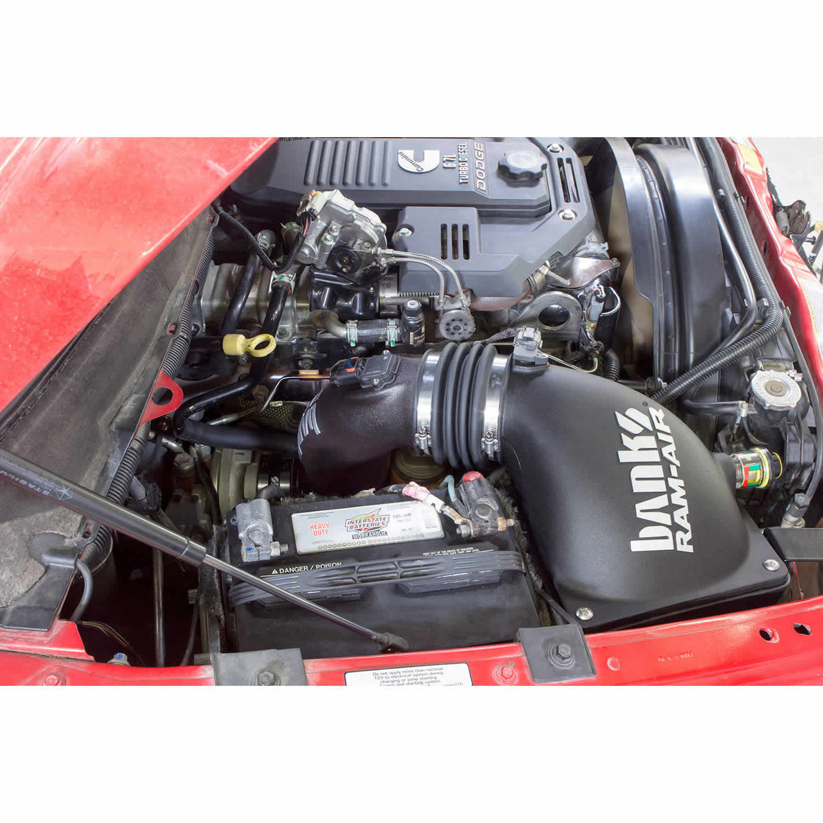 Ram-Air Cold-Air Intake System Oiled Filter 07-09 Dodge 6.7L Banks Power