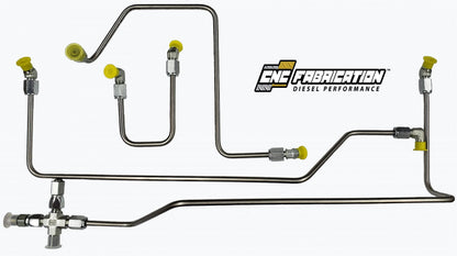 98.5-03 7.3L Ford Powerstroke 7.3L CNC Fabrication 4 Line Feed Fuel Line Kit