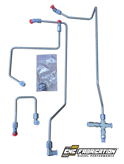 98.5 Ford Powerstroke 7.3L CNC Fabrication 4 Line Feed Fuel Line Kit