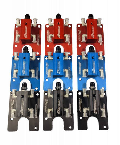 94.5-99 Valley Mount Fuel Line Kit For Stock Turbo Black CNC Fabrication