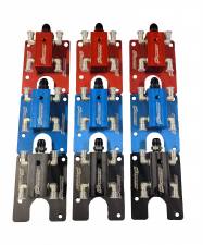 94.5-03 Ford Powerstroke 7.3L Competition Fuel Line Kit Black Fuel Block CNC Fabrication