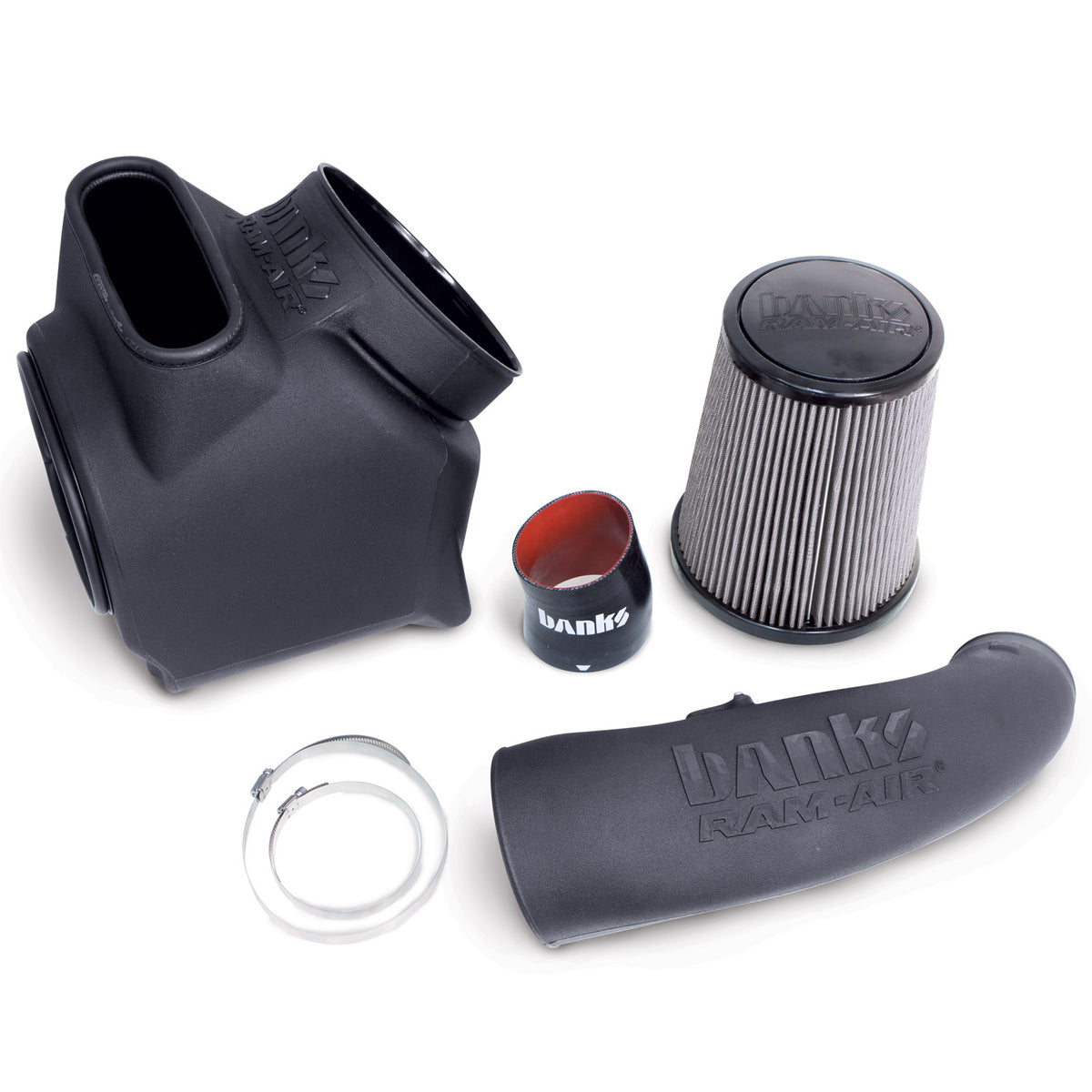 Ram-Air Cold-Air Intake System, Dry Filter for use with 2017-Present Chevy/GMC 2500 L5P 6.6L Banks Power