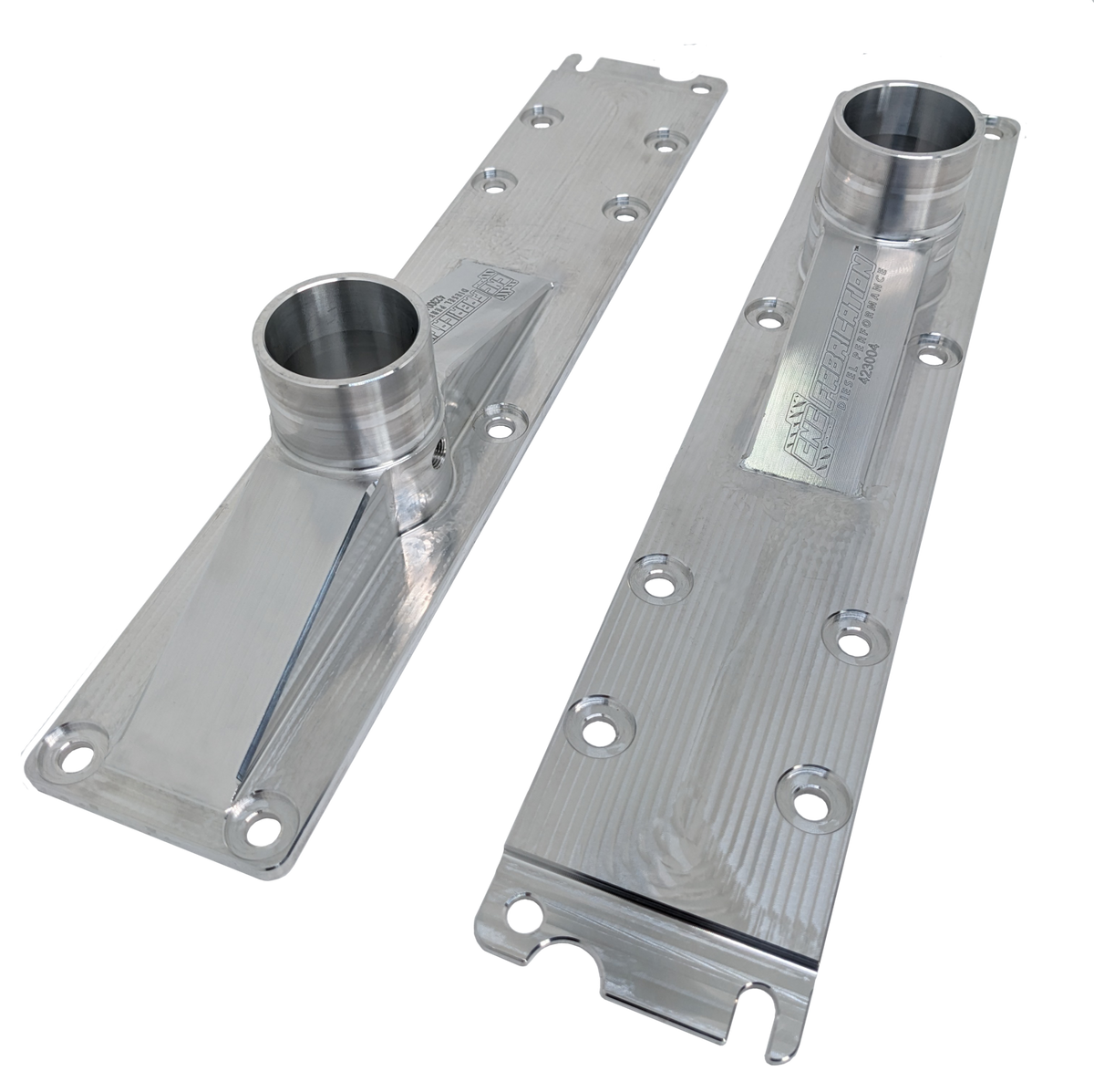 94.5-E99 7.3L Billet Plenum Set W/ Bolts- Raw Aluminum (10 Bolt Only) CNC Fabrication
