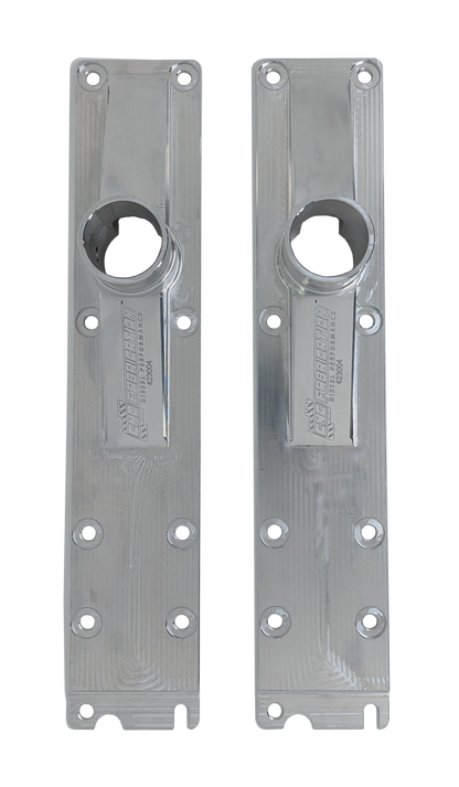 94.5-E99 7.3L Billet Plenum Set W/ Bolts- Raw Aluminum (10 Bolt Only) CNC Fabrication