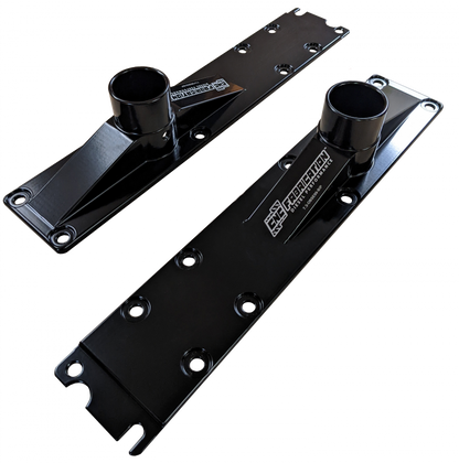 94.5-E99 7.3L Billet Plenum Set W/ Bolts- Black (10 Bolt Only) CNC Fabrication