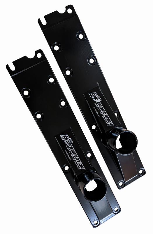 94.5-E99 7.3L Billet Plenum Set W/ Bolts- Black (10 Bolt Only) CNC Fabrication