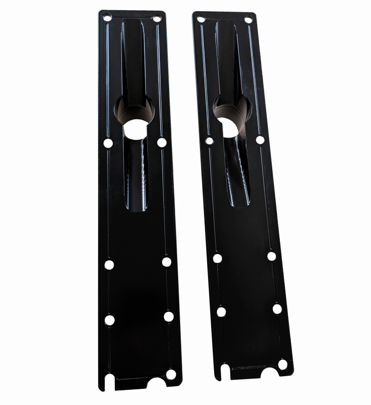 94.5-E99 7.3L Billet Plenum Set W/ Bolts- Black (10 Bolt Only) CNC Fabrication