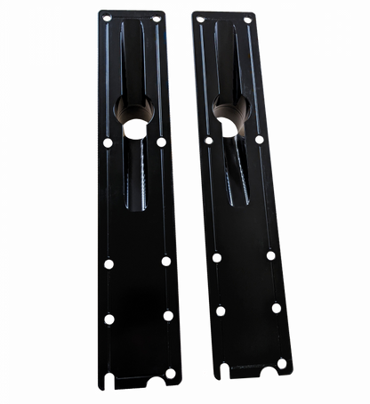 94.5-E99 7.3L Billet Plenum Set W/ Bolts- Black (10 Bolt Only) CNC Fabrication