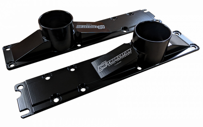 99.5-03 7.3L Billet Plenum Set W/ Bolts- Black (Use For 94.5-E99 W/T4) CNC Fabrication