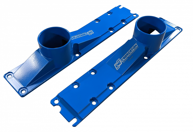 99.5-03 7.3L Billet Plenum Set W/ Bolts- Blue (Use For 94.5-E99 W/T4) CNC Fabrication