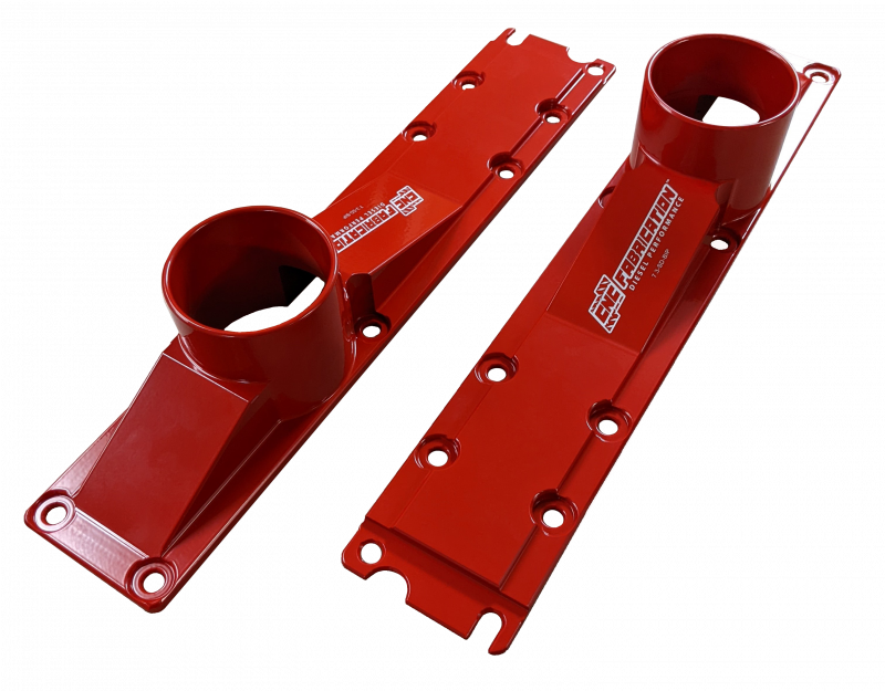 99.5-03 7.3L Billet Plenum Set W/ Bolts- Red (Use For 94.5-E99 W/T4) CNC Fabrication