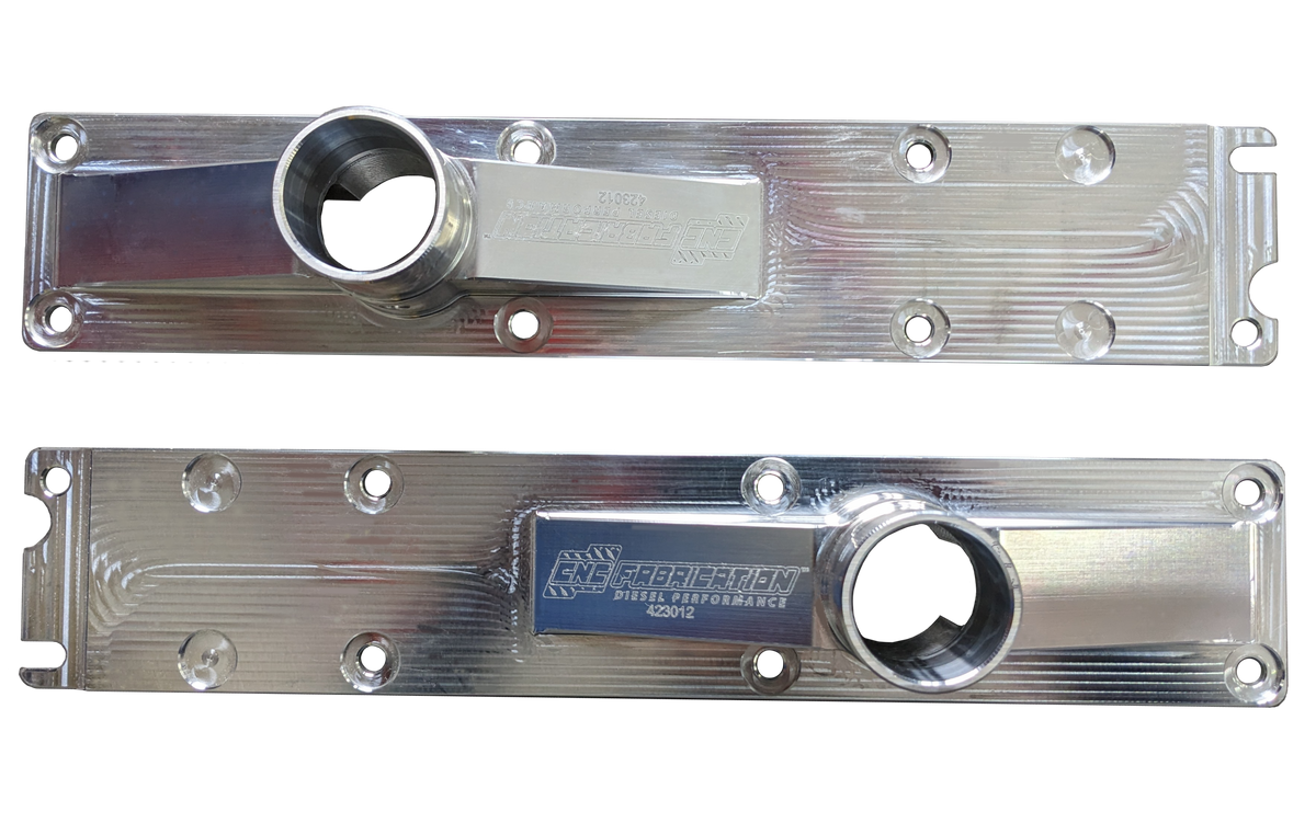 94.5-95 7.3L 2 Inch 8 Bolt Billet Intake Plenums Raw Aluminum CNC Fabrication