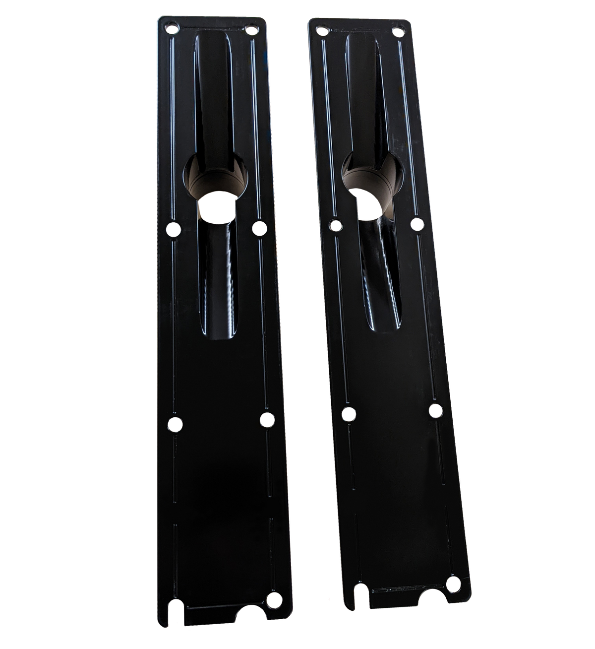 94.5-95 7.3L 2 Inch 8 Bolt Billet Intake Plenums Black CNC Fabrication