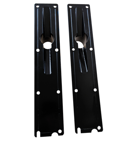 94.5-95 7.3L 2 Inch 8 Bolt Billet Intake Plenums Black CNC Fabrication