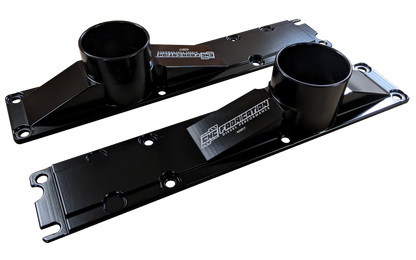 94.5-95 7.3L 3 Inch 8 Bolt Billet Intake Plenums Black CNC Fabrication