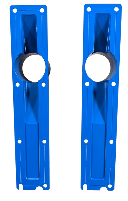 94.5-95 7.3L 3 Inch 8 Bolt Billet Intake Plenums Blue CNC Fabrication