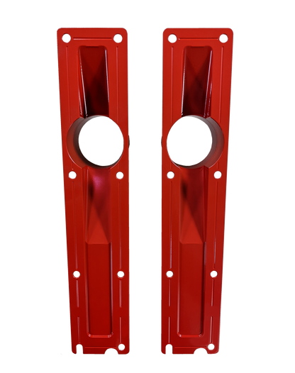 94.5-95 7.3L 3 Inch 8 Bolt Billet Intake Plenums Red CNC Fabrication