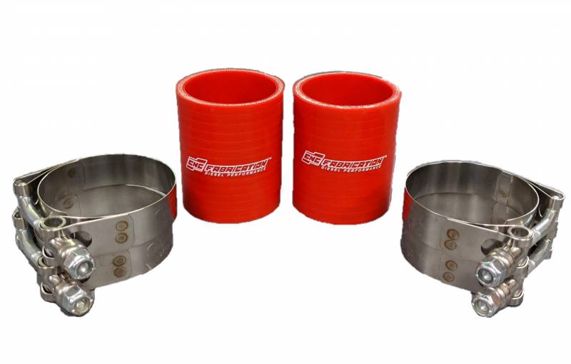 94-97 Replacement Plenum Boot Kit With Clamps Red CNC Fabrication