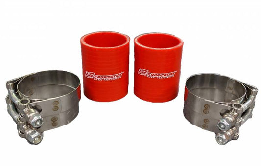 94-97 Replacement Plenum Boot Kit With Clamps Red CNC Fabrication