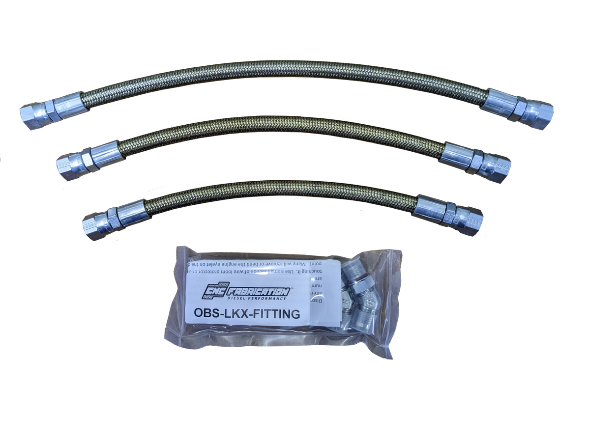 94.5-97 Ford Powerstroke 7.3L High Pressure Oil Pump Lines w/ HPx KIT CNC Fabrication
