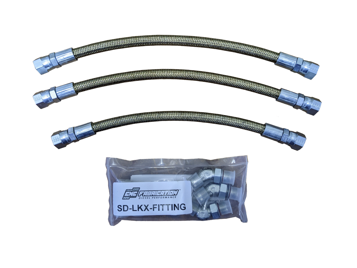 Early 99-03 Ford Powerstroke 7.3L High Pressure Oil Pump Lines w/ HPx CNC Fabrication