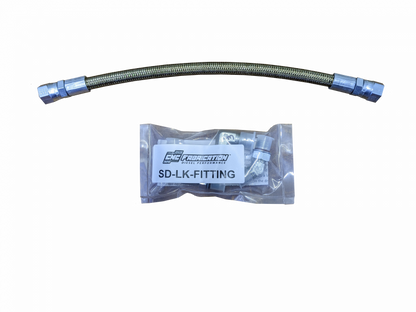 94.5-03 7.3L Driver Side Replacement Hpop Line With Fittings CNC Fabrication