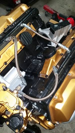 94.5-97 7.3L Passenger Side Replacement Hpop Line With Fittings CNC Fabrication