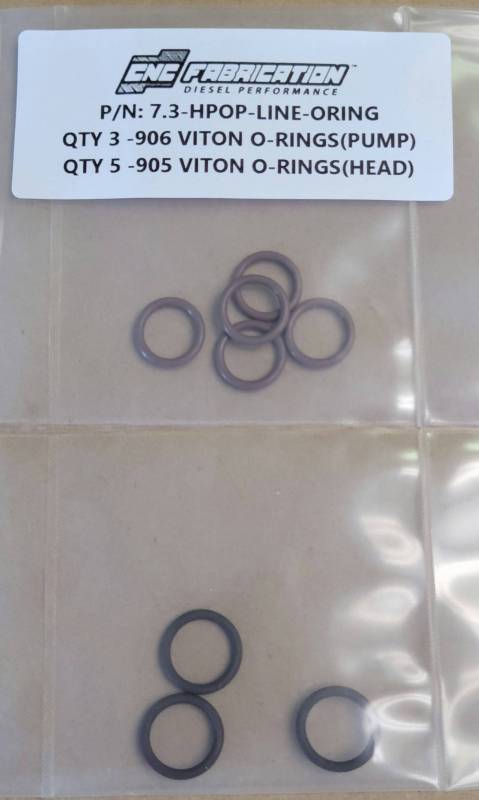 94.5-03 7.3L Oring Kit For Hpop Fittings CNC Fabrication