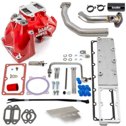 Monster-Ram Intake 19-24 RAM 3500-5500 Chassis Cab 6.7L Red Powdercoat Banks Power
