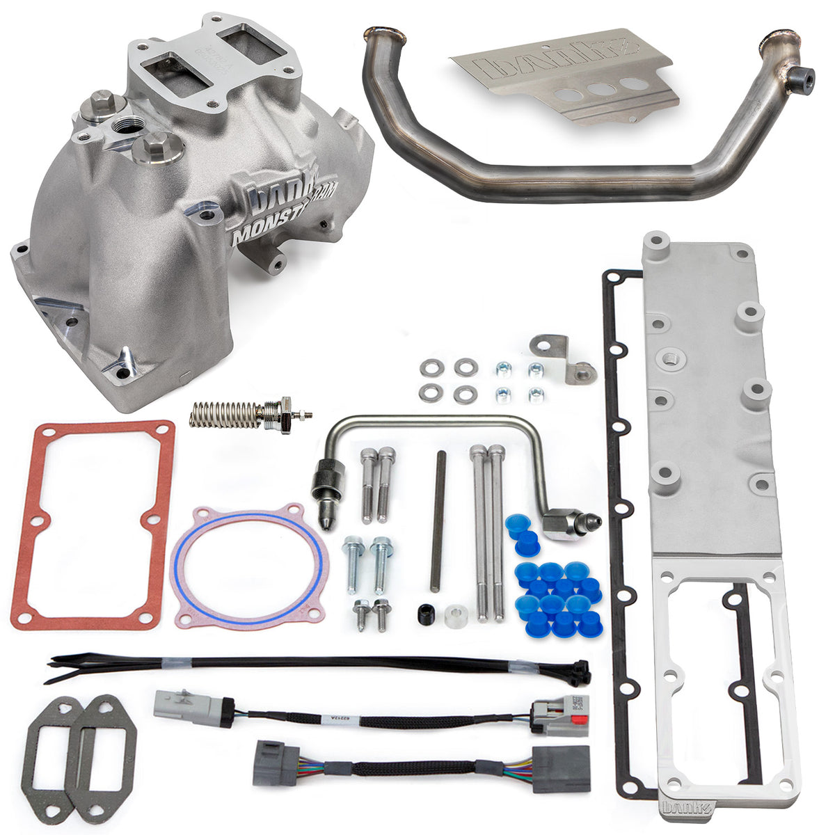 Monster-Ram Intake 2007.5-2012 RAM 3500-5500 Chassis Cab 6.7L Raw Banks Power