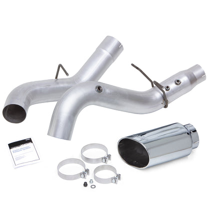 Monster Exhaust System 5-inch Single Exit Chrome Tip 2020-2022 Chevy/GMC 2500/3500 Duramax 6.6L L5P Banks Power