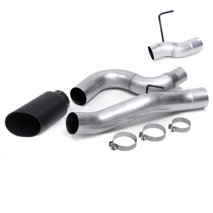 Monster Exhaust System 5-inch Single Exit Cerakote Black Tip for 13-18 Ram 2500/3500 6.7L Cummins Mega-Cab SB Banks Power