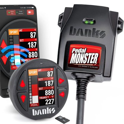 PedalMonster Throttle Sensitivity Booster, Standalone and iDash Kits for 07-19 Ram 2500/3500 11-20 Ford F-Series 6.7L Banks Powe