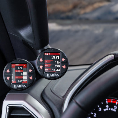 Derringer Tuner with ActiveSafety and Banks iDash 1.8 Super Gauge 17-19 Ford 6.7 Banks Power