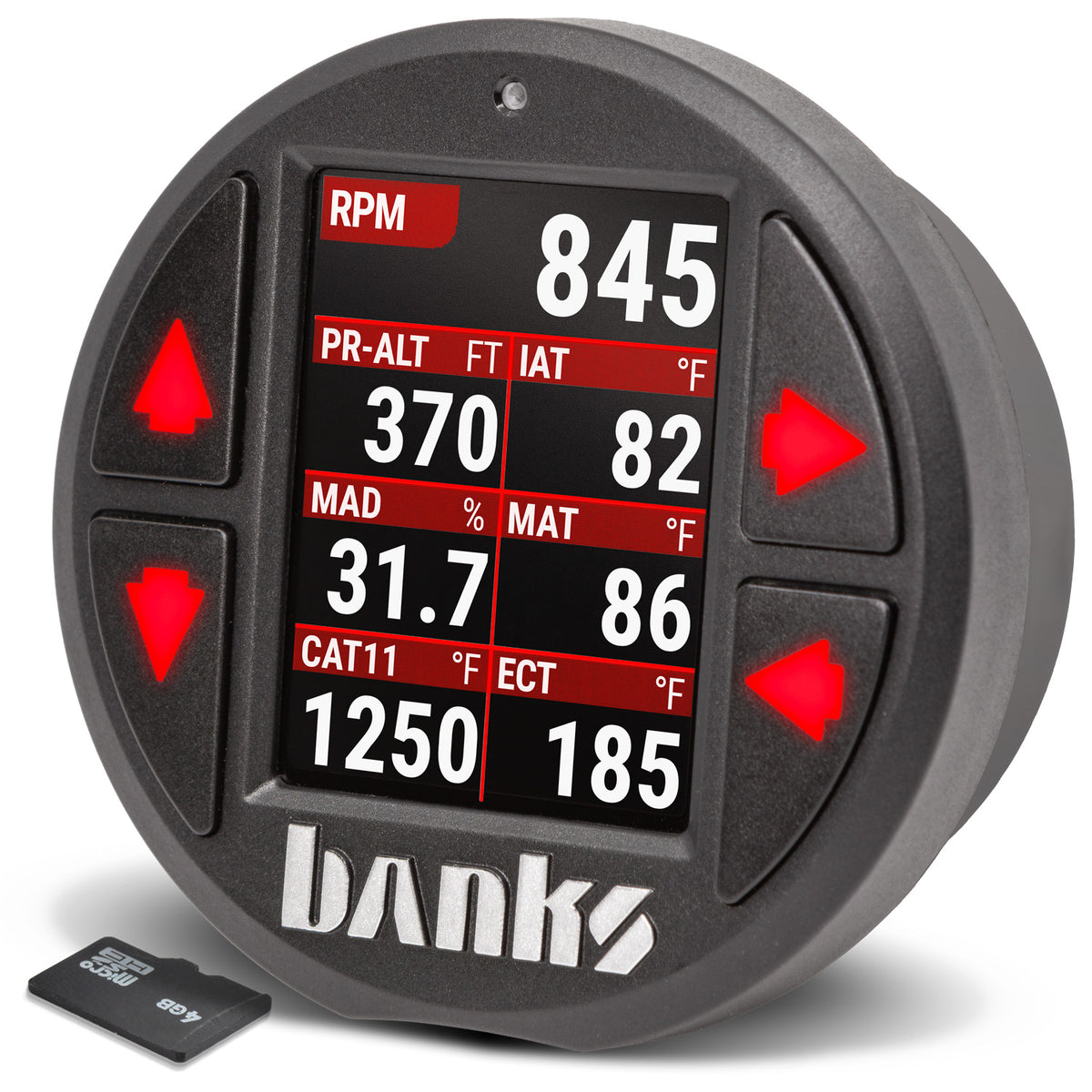 iDash Data Pro for use with OBDII CAN bus vehicles Expansion Gauge Banks Power