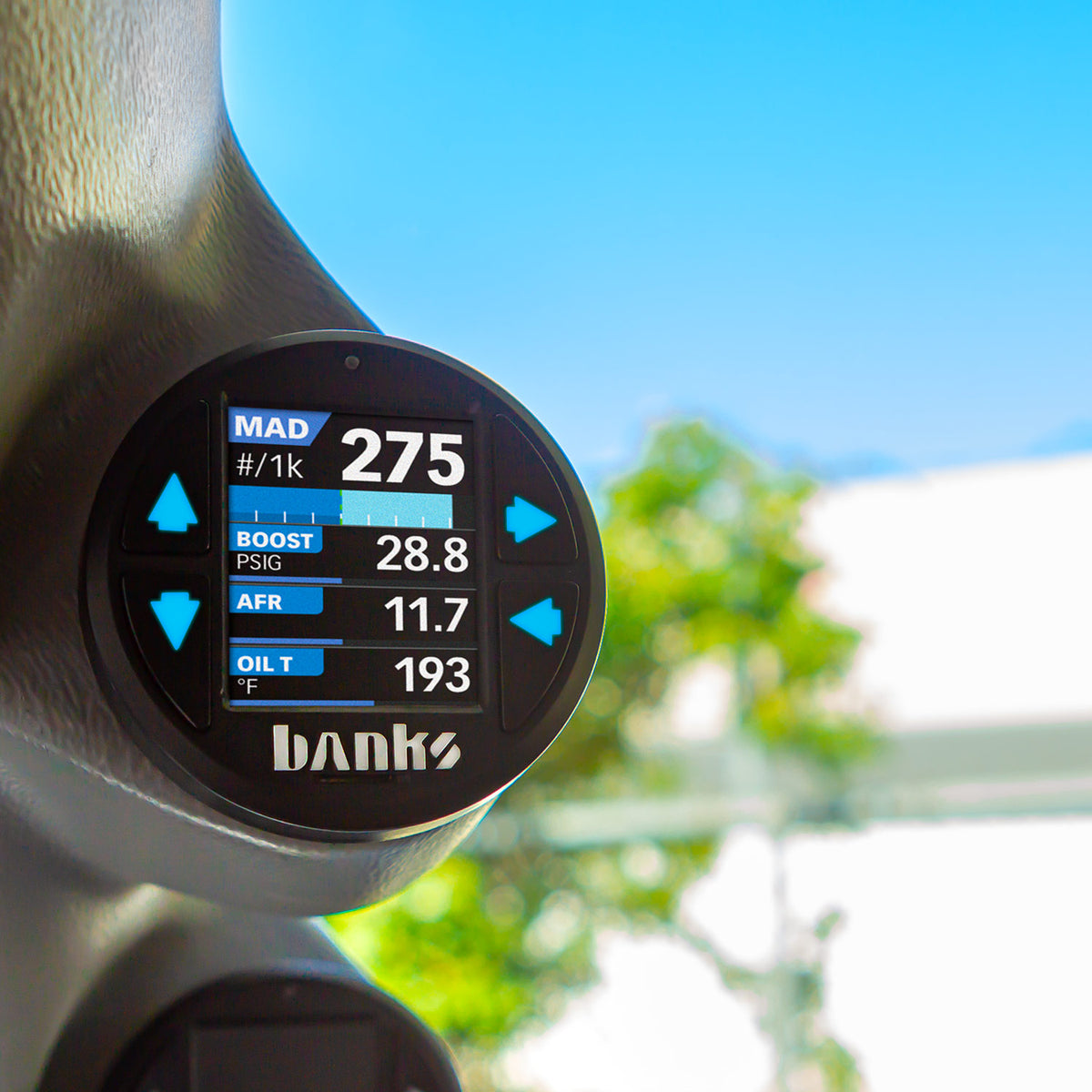 Derringer Tuner with iDash 1.8 DataMonster with ActiveSafety 17-19 Ford 6.7 Banks Power