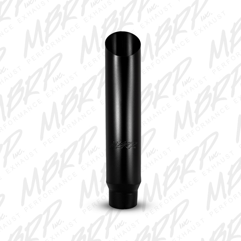 MBRP 1 pc Stack 7 Angle Cut 36 Black Coated 4 inlet B1715BLK